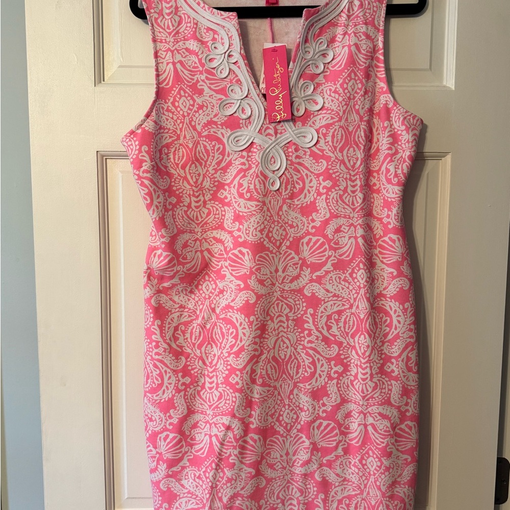 Lilly Pulitzer Pink and White Patterned Mini Dress